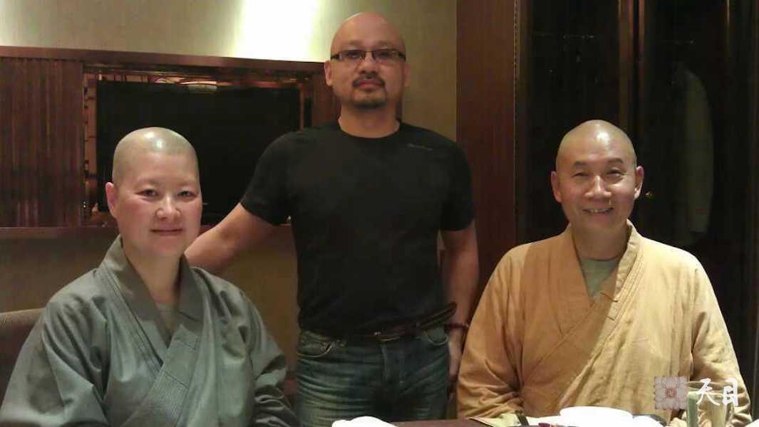 20120402圣观法师和果云法师、林钧居士在北京