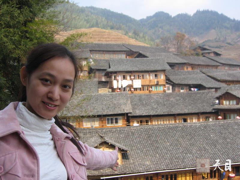 20080109果实（出家前的果实法师）居士在龙脊梯田