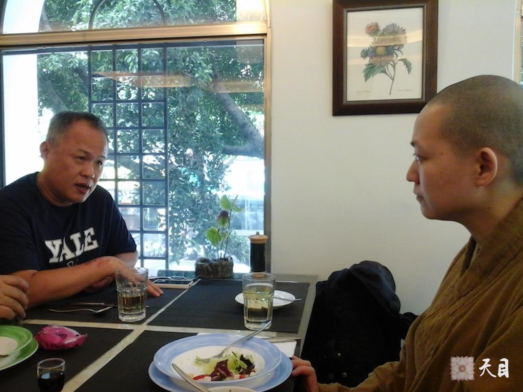 20140722果实法师在台北香积厨素食馆应供