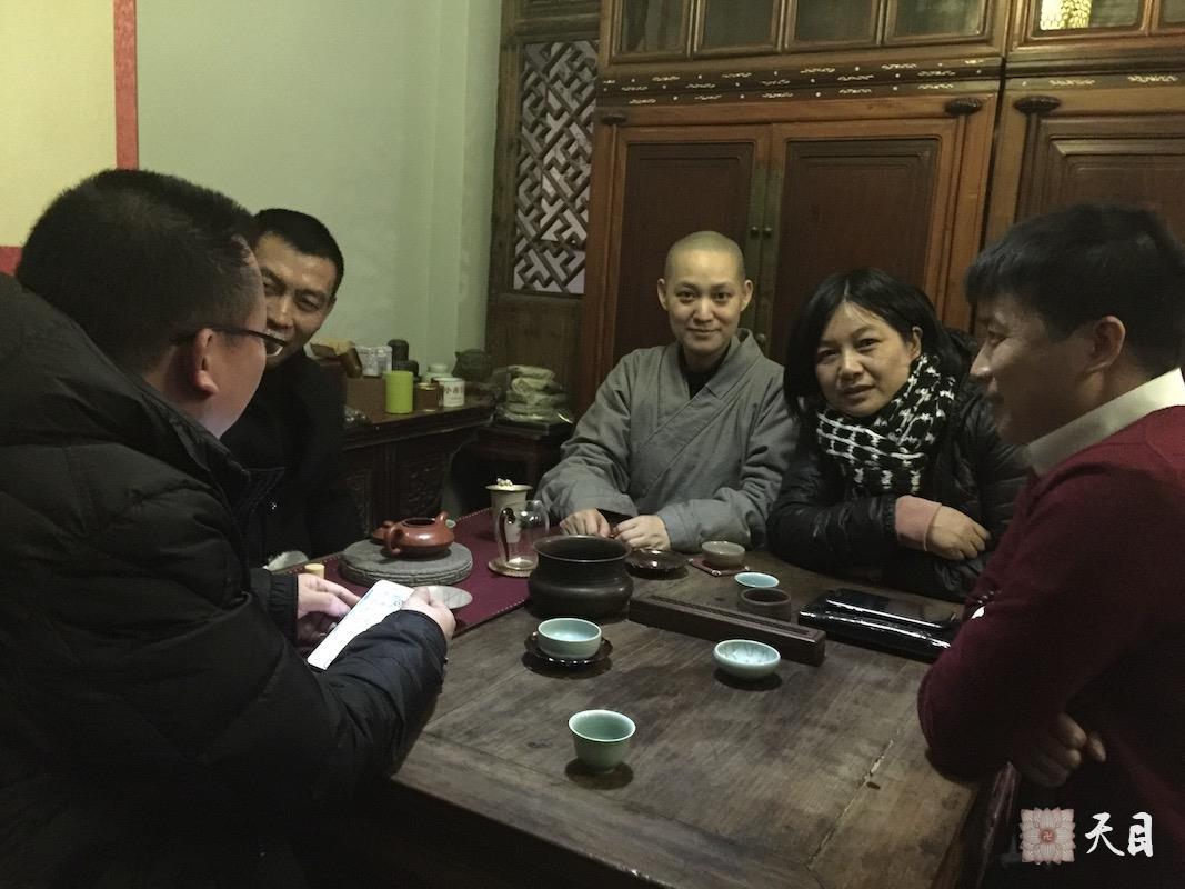 20170201果实法师温州应常无居士供养隐六茶馆品茶开示给恩师圣观法师祈福