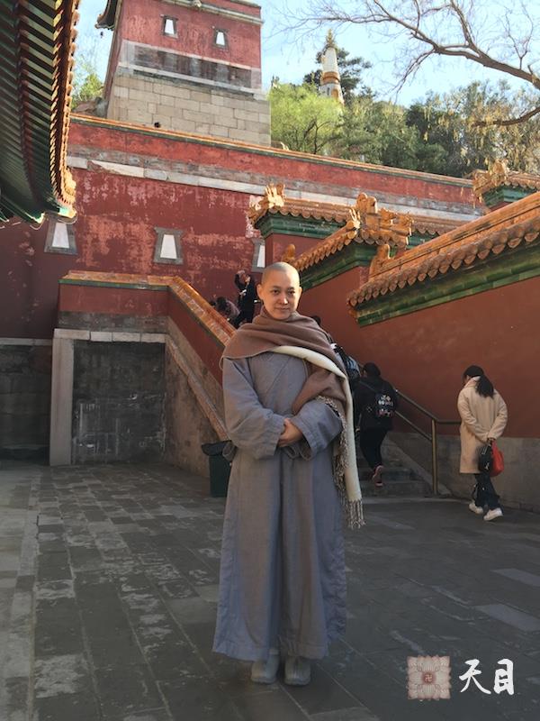 20180406果实法师京应常星张星水居士供养参观颐和园四大部洲给恩师圣观法师祈福1