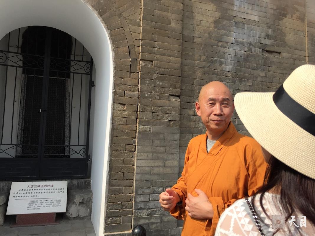 20180518圣观法师带领果实法师等弟子在西安法相宗祖庭大慈恩寺参学4