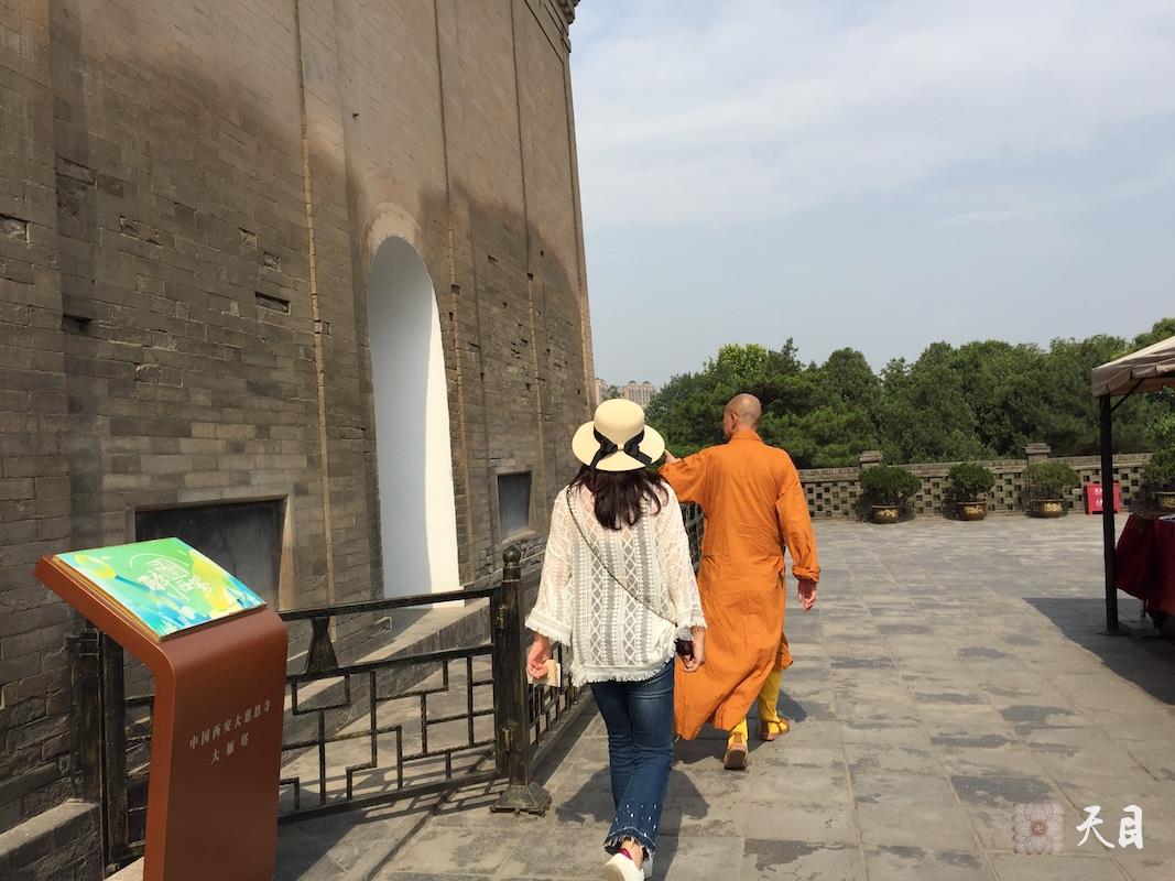 20180518圣观法师带领果实法师等弟子在西安法相宗祖庭大慈恩寺参学4