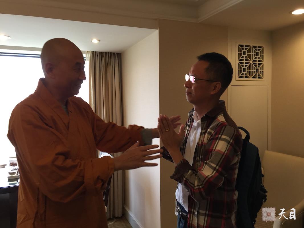 20180527圣观法师在西安喜来登接见来自广州的果静心宁大智大慧居士1