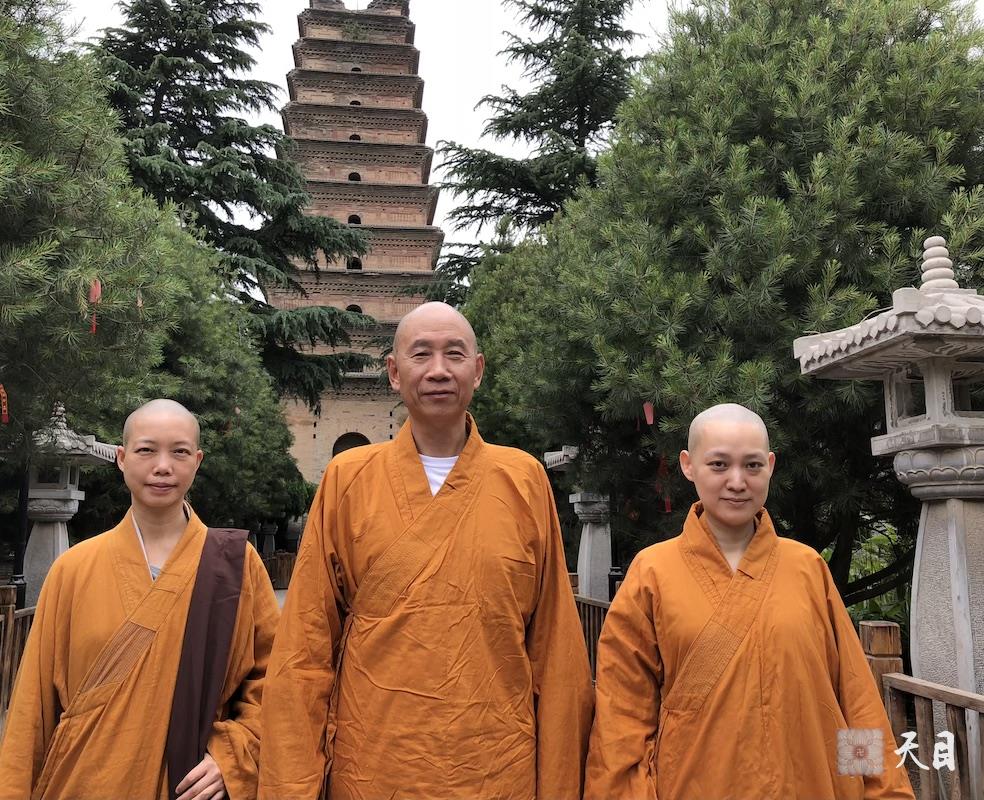 20180528果实法师领众跟随恩师圣观法师在西安净土宗祖庭香积寺参学3
