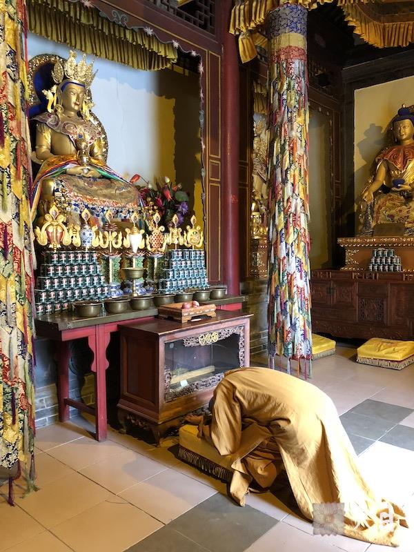 20180601圣观法师带领果实法师等弟子在西安绿度母道场藏传格鲁派寺院广仁寺参学2