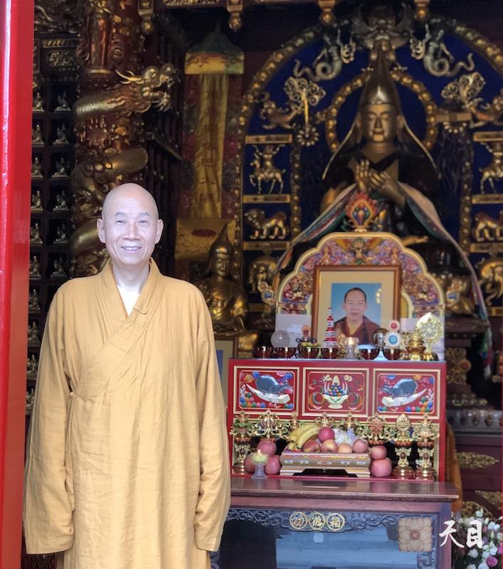 20180601圣观法师带领果实法师等弟子在西安绿度母道场藏传格鲁派寺院广仁寺参学8