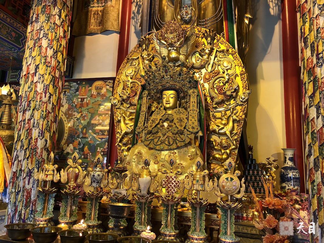 20180601圣观法师带领果实法师等弟子在西安绿度母道场藏传格鲁派寺院广仁寺参学9