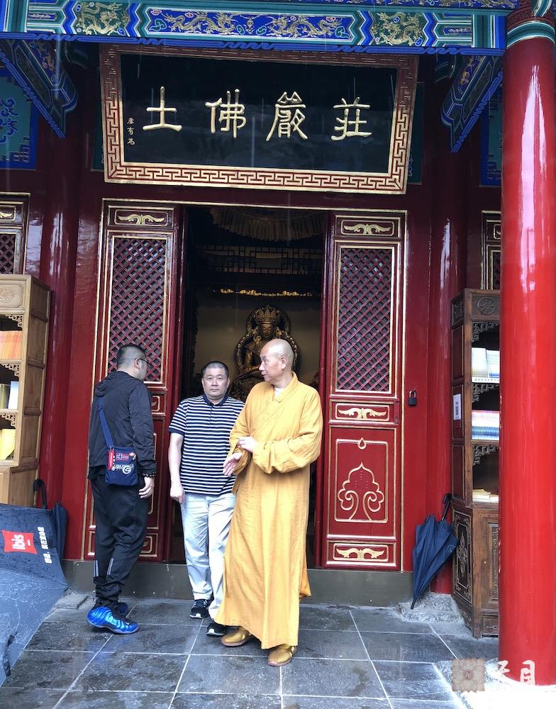 20180608圣观法师带领果实法师等弟子在西安绿度母道场藏传格鲁派寺院广仁寺参学2