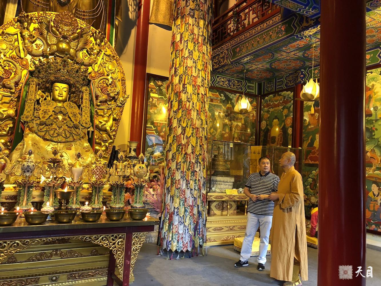 20180608圣观法师带领果实法师等弟子在西安绿度母道场藏传格鲁派寺院广仁寺参学5