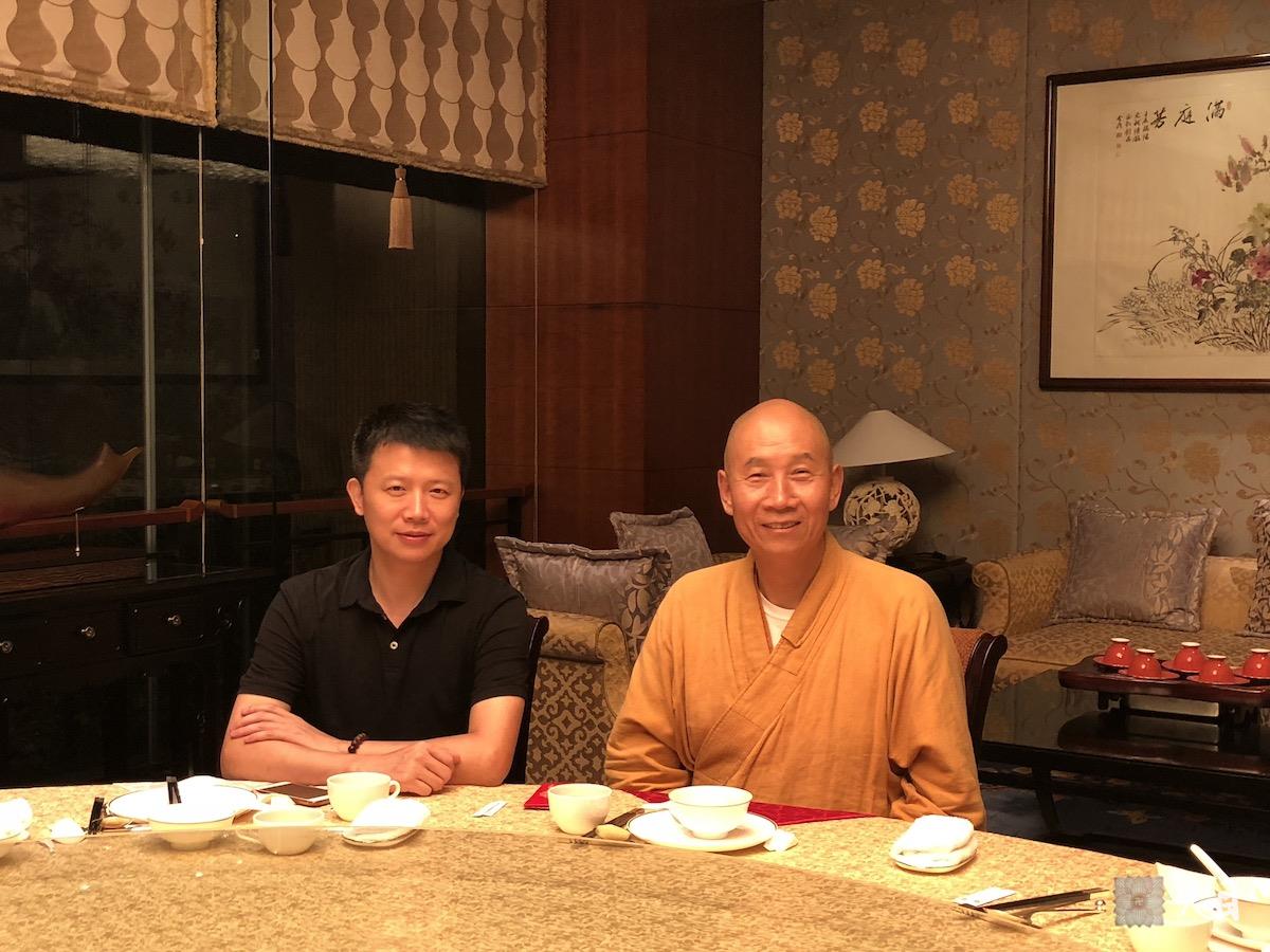 20180628圣观法师带领果实法师在温州应常礼居士供养温州香格里拉香宫