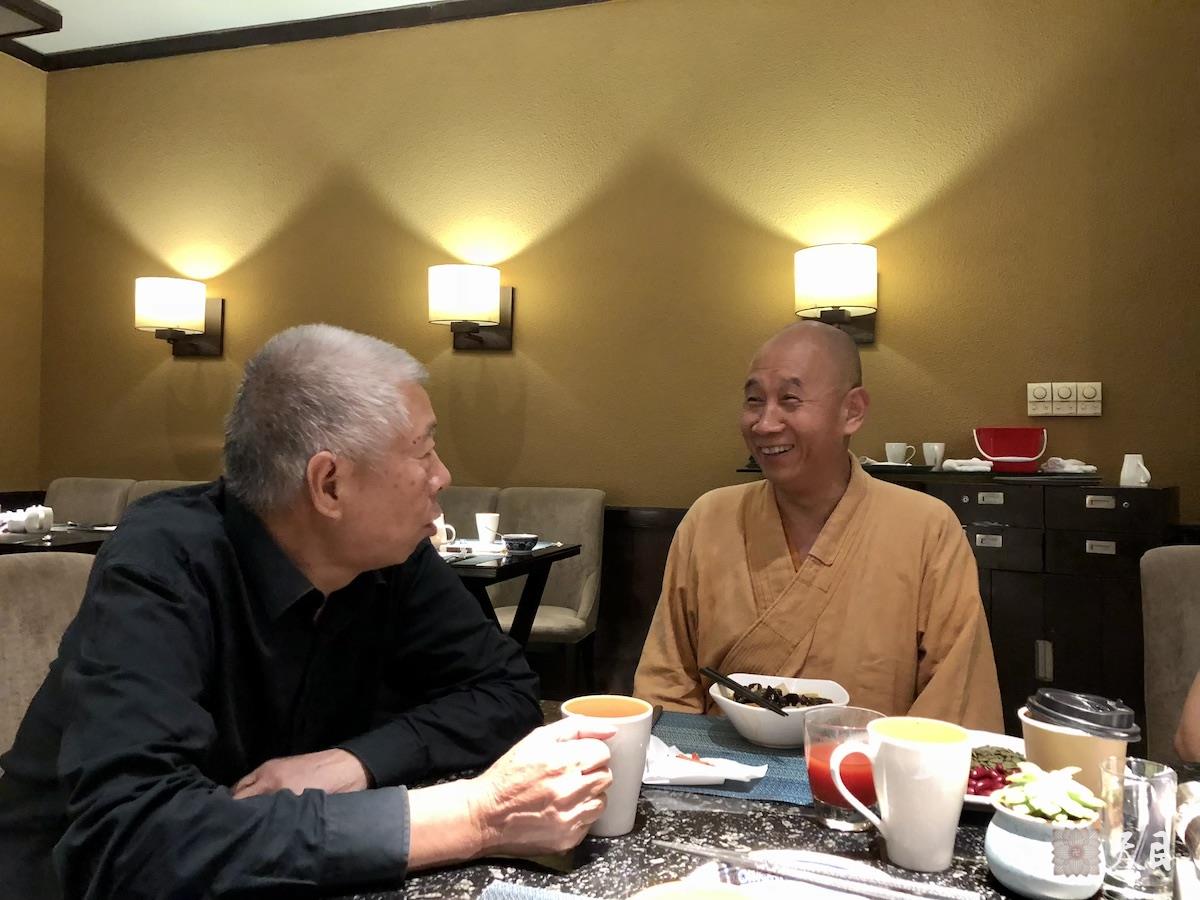 20180816圣观法师和蔡文斌相聚在西安喜来登