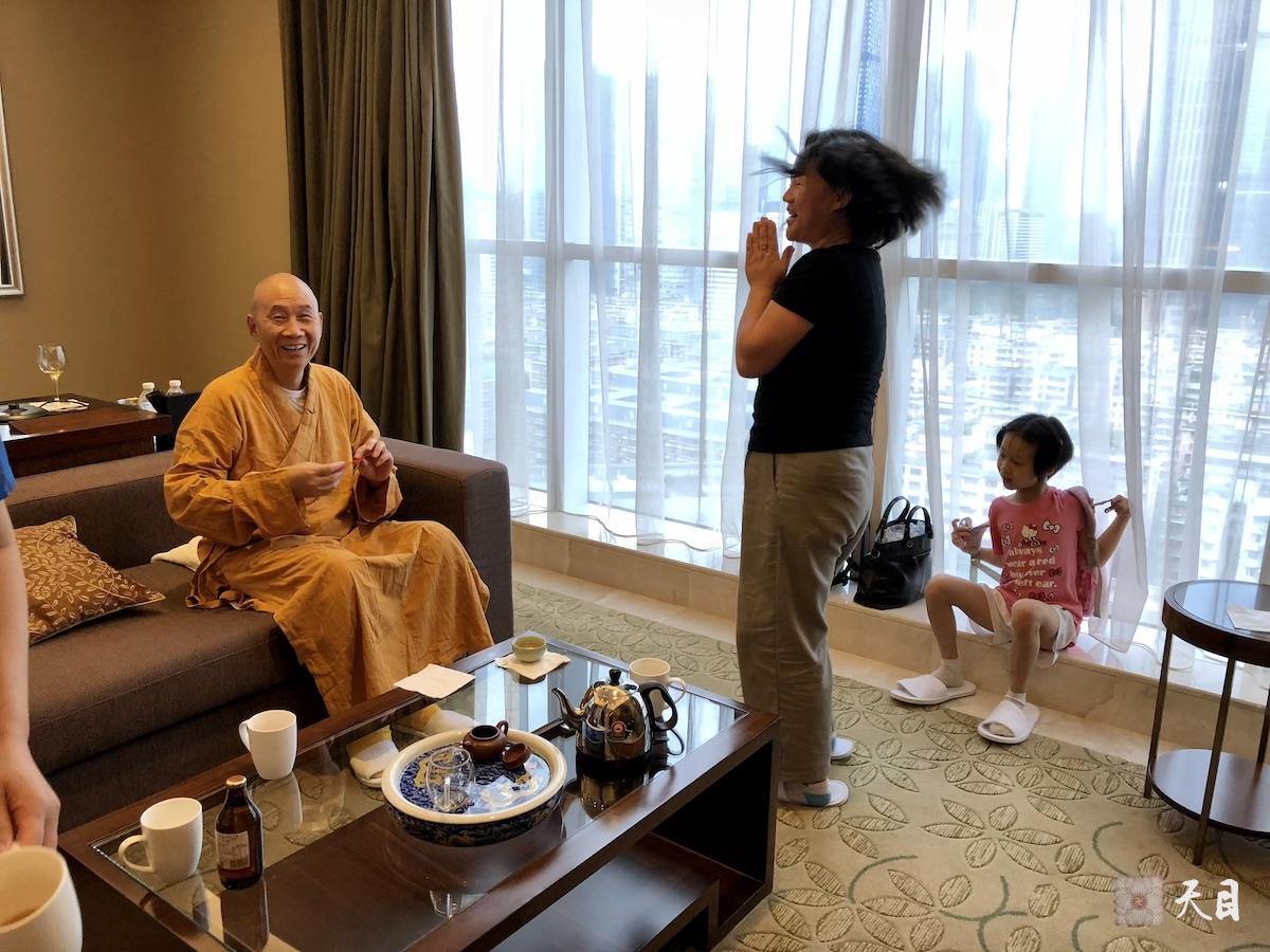 20180706圣观法师在广州粤海喜来登接见常芳常乖居士