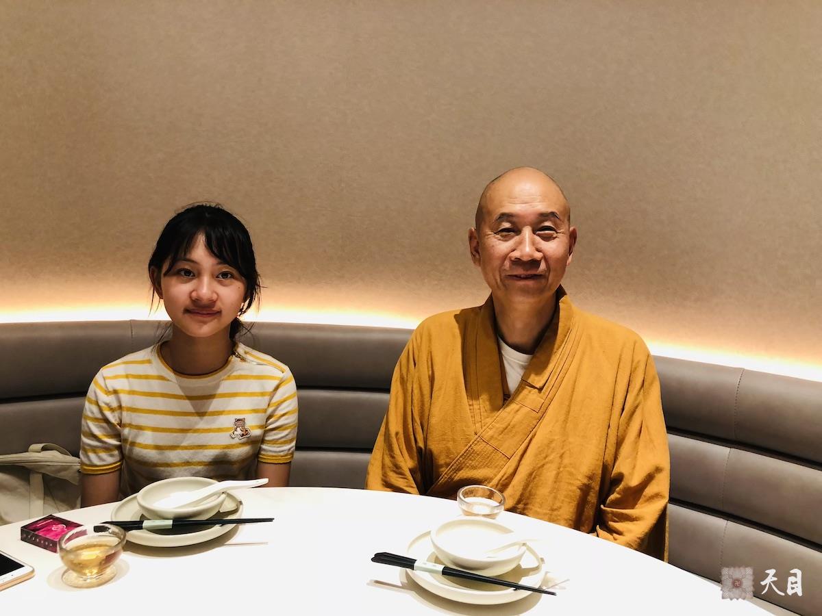 20180708圣观法师带领果实法师在广州应常慈居士供养熹素素食馆