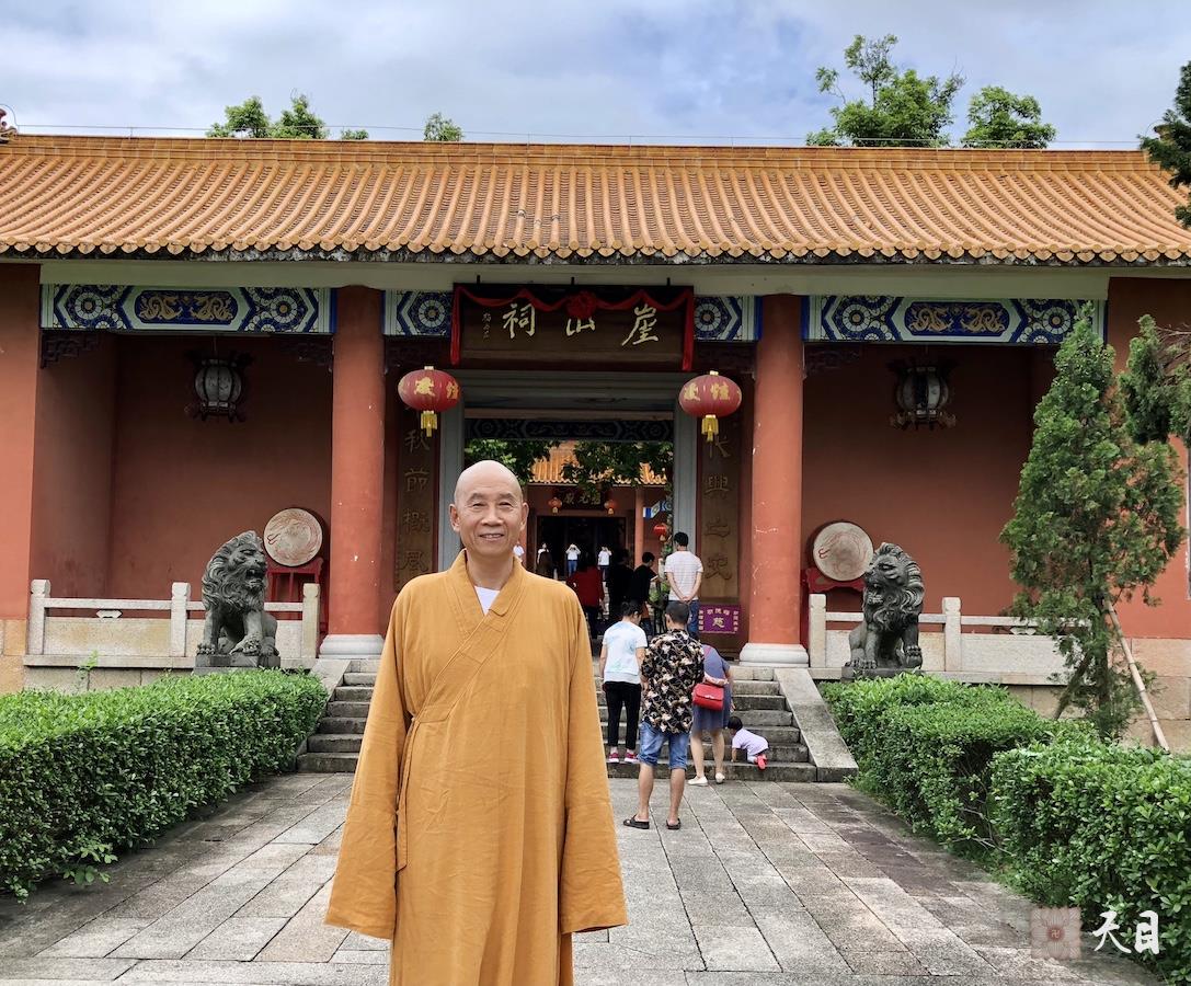 20180718圣观法师带领果贞心平大安居士参观新会崖山3