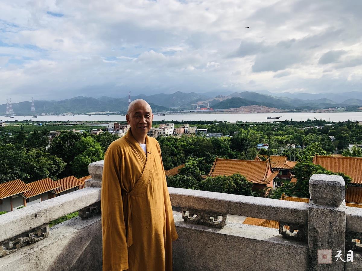 20180718圣观法师带领果贞心平大安居士参观新会崖山4