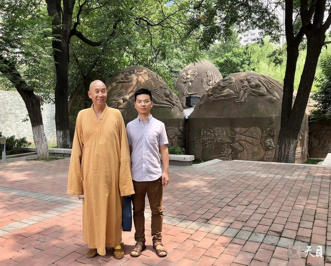 20180813圣观法师带领果实法师等弟子参观西安半坡博物馆6