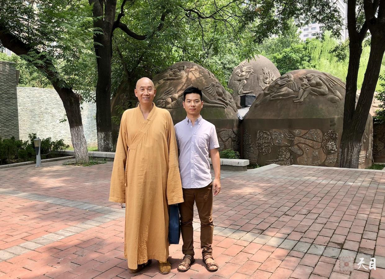 20180813圣观法师带领果实法师等弟子参观西安半坡博物馆6