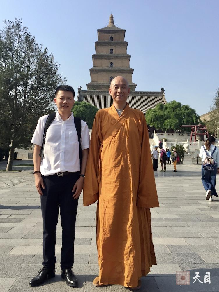 20180518圣观法师带领果实法师等弟子在西安法相宗祖庭大慈恩寺参学1