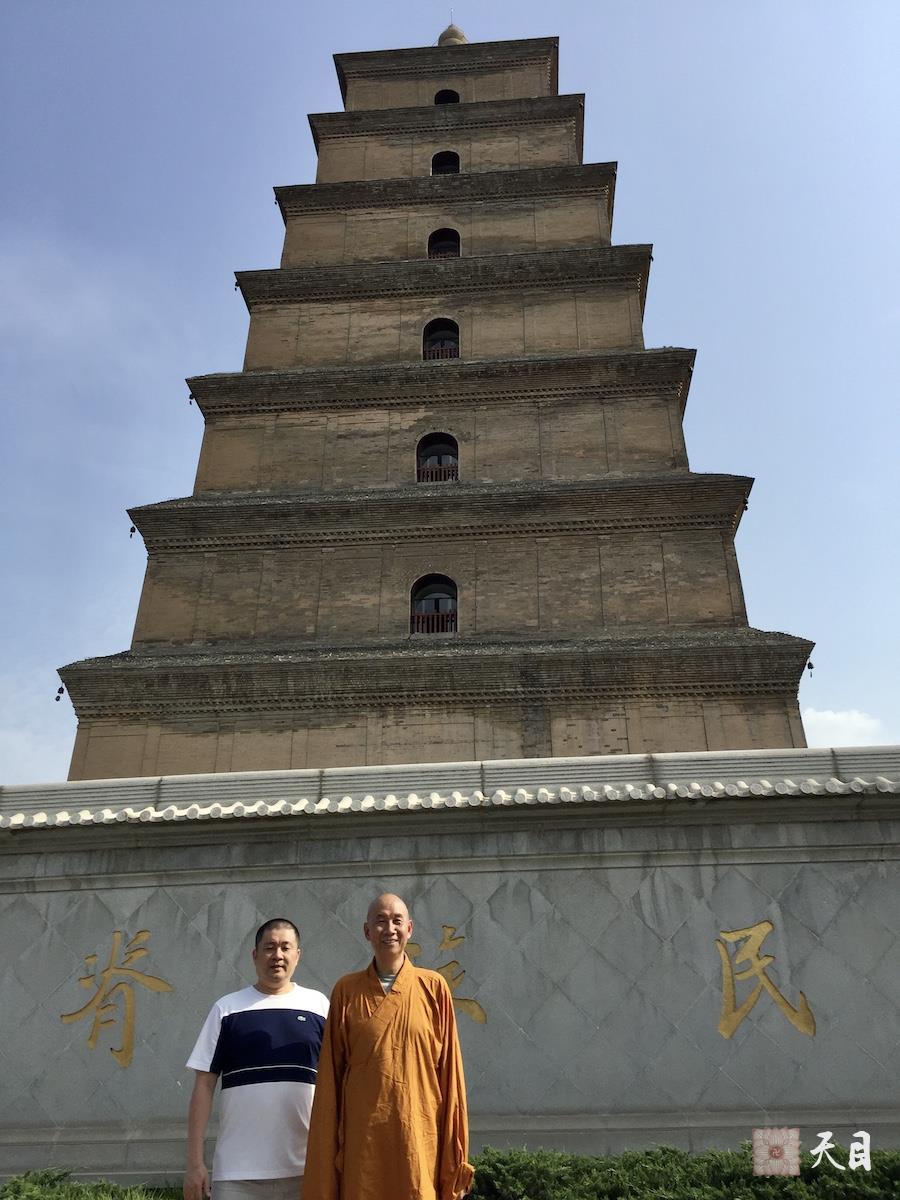 20180518圣观法师带领果实法师等弟子在西安法相宗祖庭大慈恩寺参学6