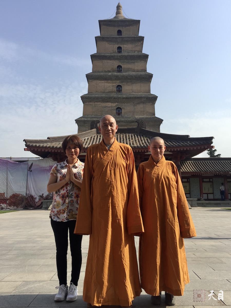 20180518圣观法师带领果实法师等弟子在西安法相宗祖庭大慈恩寺参学7