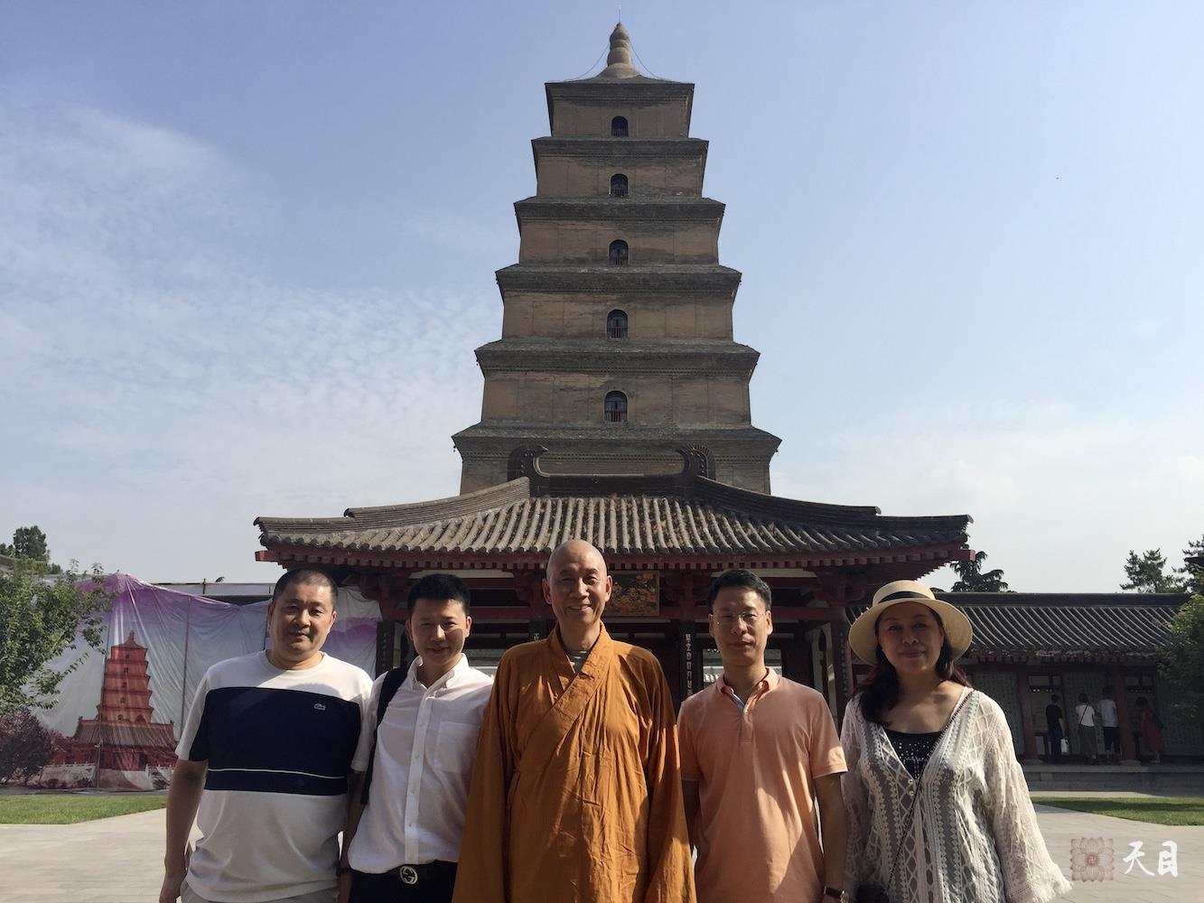 20180518圣观法师带领果实法师等弟子在西安法相宗祖庭大慈恩寺参学8