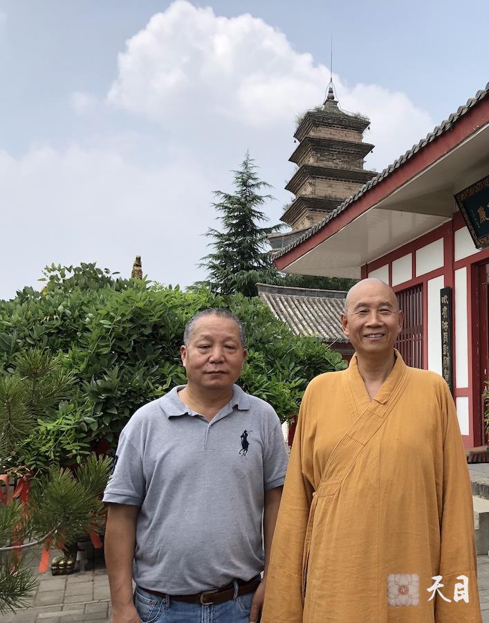 20180814圣观法师带领果实法师等弟子在西安华严宗祖庭华严寺参学2