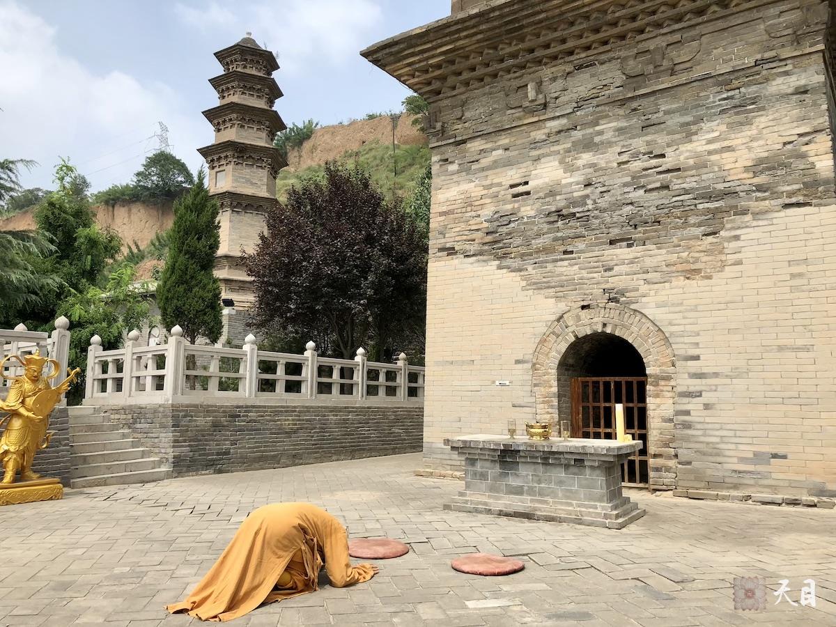 20180814圣观法师带领果实法师等弟子在西安华严宗祖庭华严寺参学6