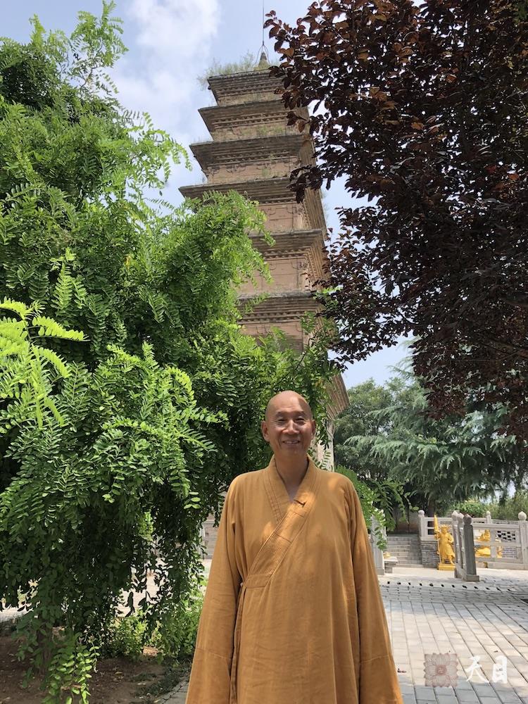 20180814圣观法师带领果实法师等弟子在西安华严宗祖庭华严寺参学7