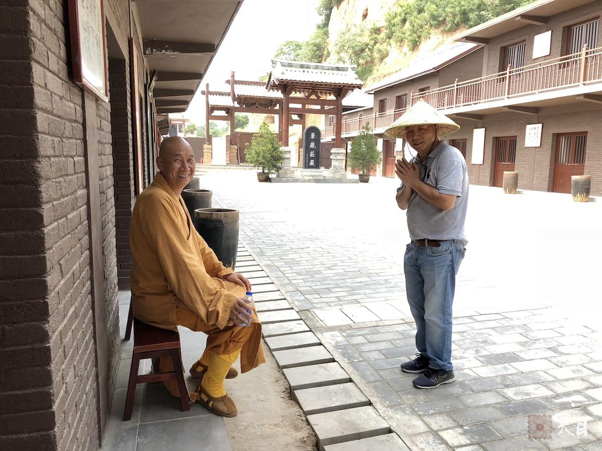 20180814圣观法师带领果实法师等弟子在西安华严宗祖庭华严寺参学3