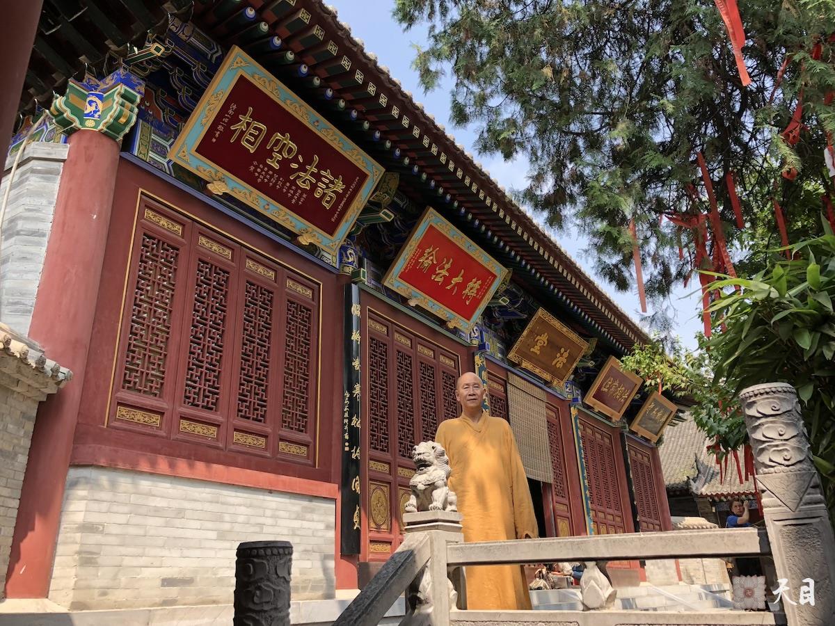 20180814圣观法师带领果实法师等弟子在西安法相宗祖庭兴教寺参学1