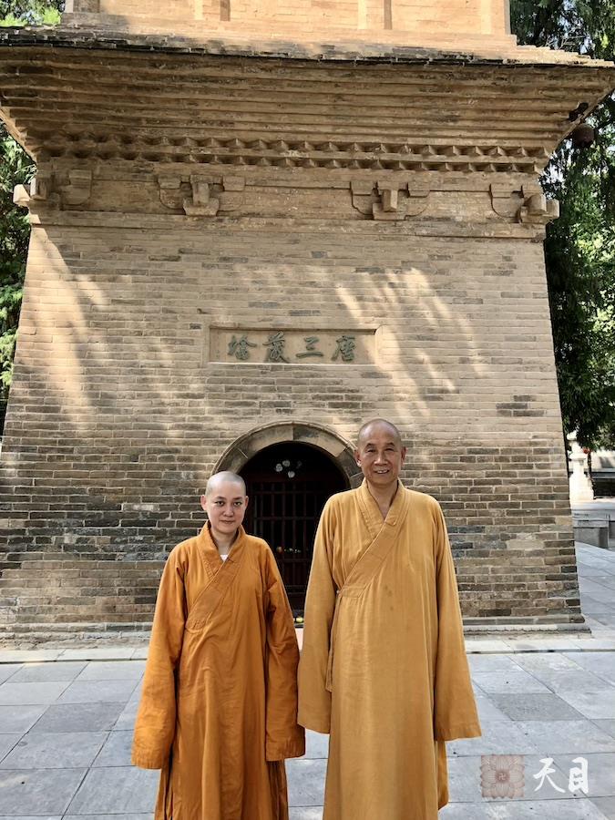 20180814圣观法师带领果实法师等弟子在西安法相宗祖庭兴教寺参学6