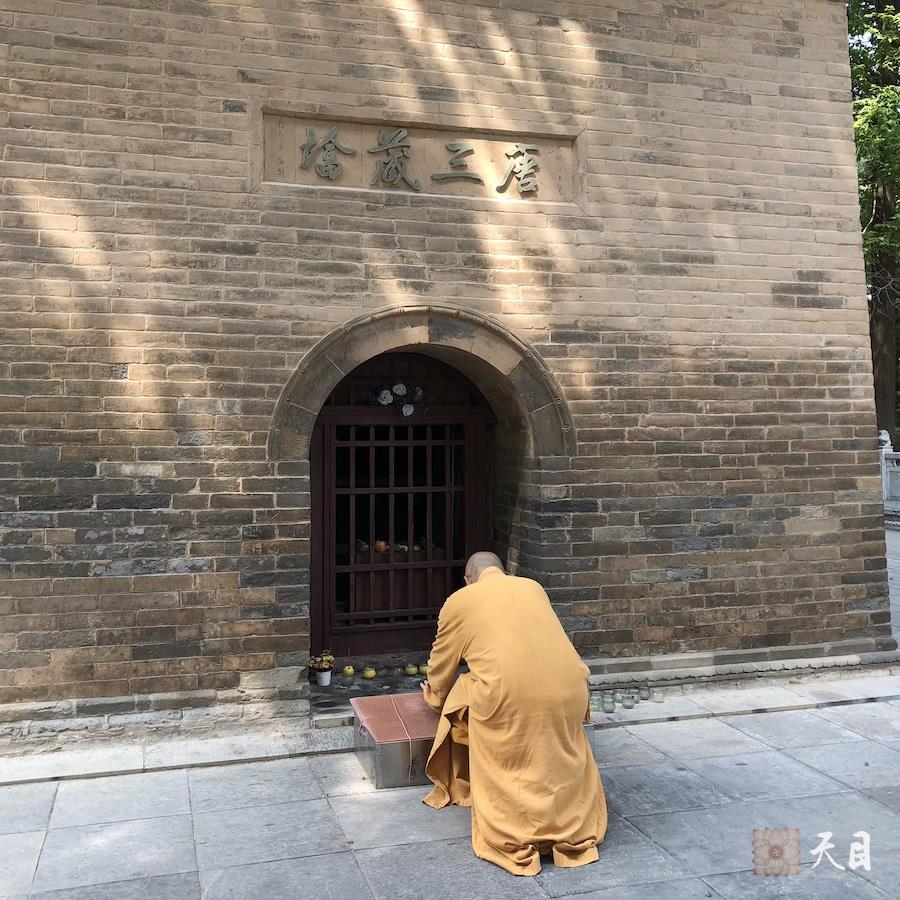 20180814圣观法师带领果实法师等弟子在西安法相宗祖庭兴教寺参学4
