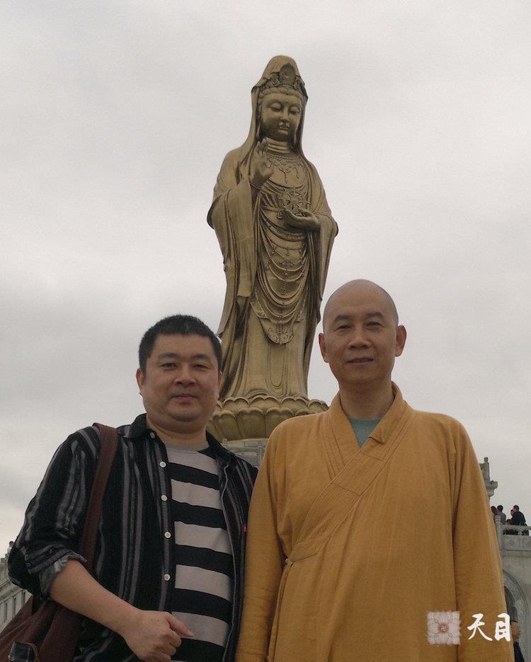 20110524圣观法师带领果实法师等弟子在浙江舟山普陀山参学1