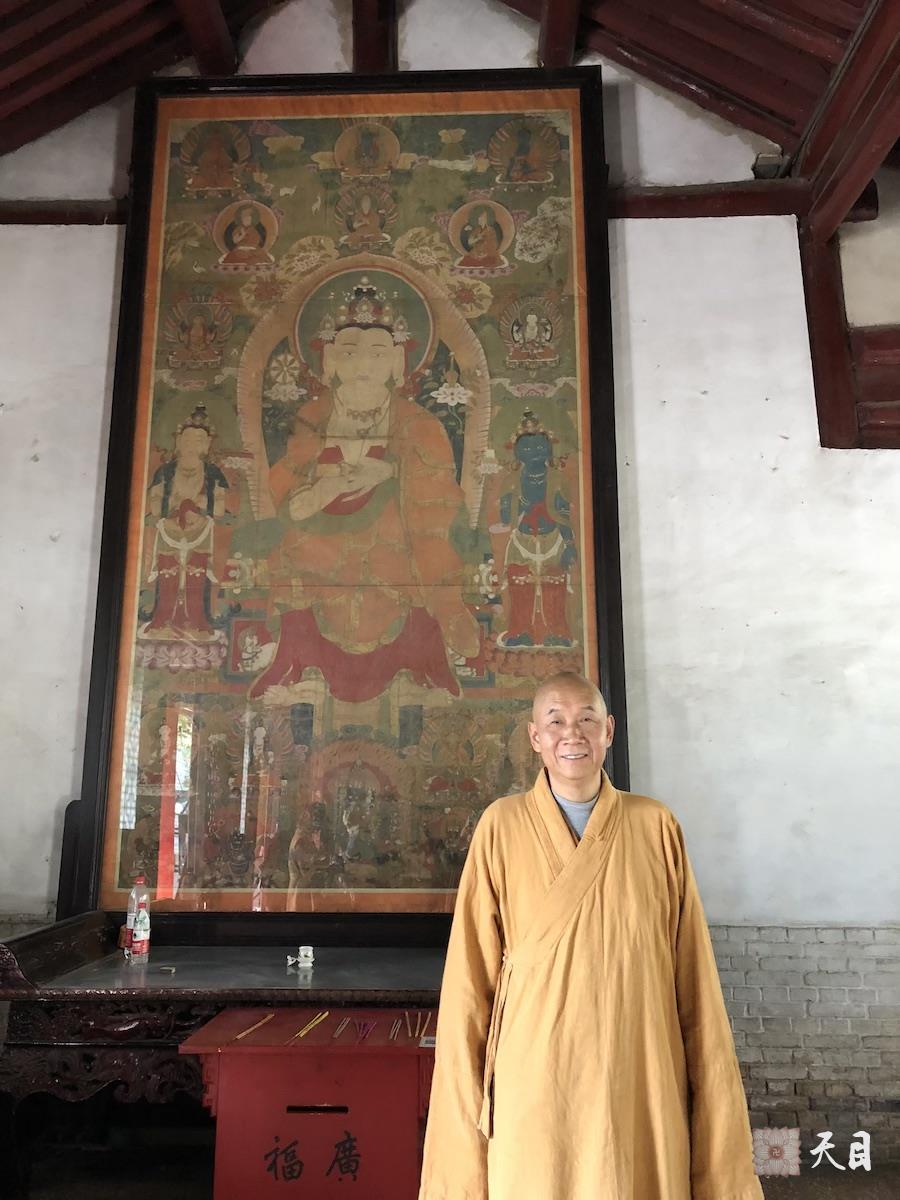 20181001圣观法师尚在陕西省人民医院高干病房住院慈悲带领果实法师等弟子在西安密宗祖庭大兴善寺参学5