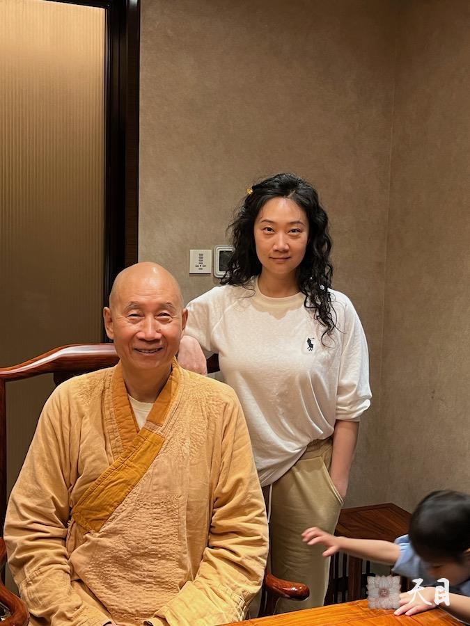 20240313圣观法师和女儿外孙女相聚在中山喜来登