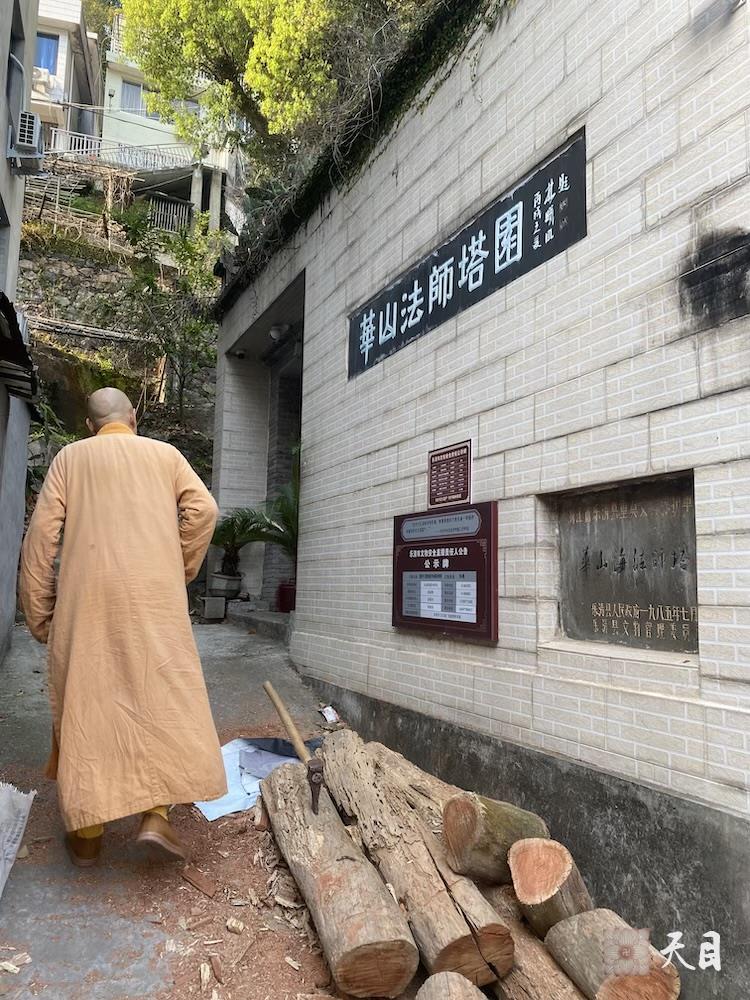 20250406圣观法师带领常和常无居士参访温州乐清白鹤寺瞻仰华山海法师塔3