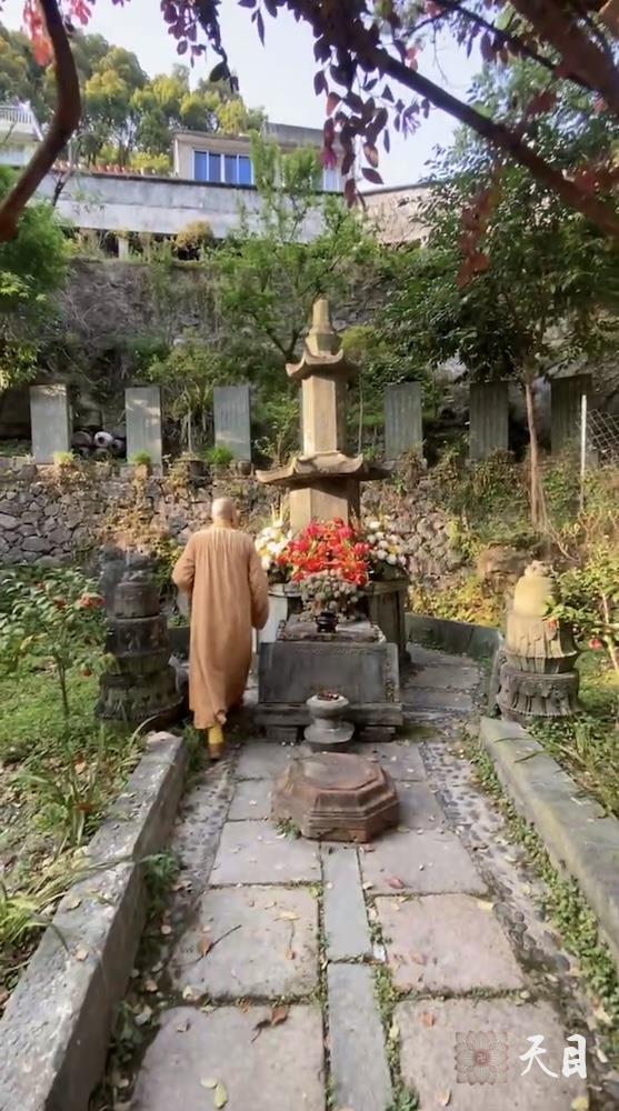 20250406圣观法师带领常和常无居士参访温州乐清白鹤寺瞻仰华山海法师塔5