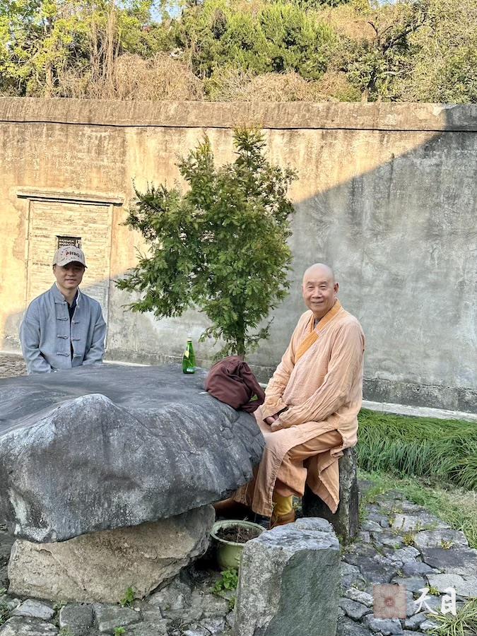 20250322圣观法师参访弘一法师温州驻锡地茶山宝严寺3