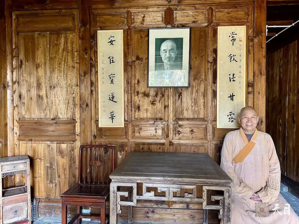 20250322圣观法师参访弘一法师温州驻锡地茶山宝严寺2